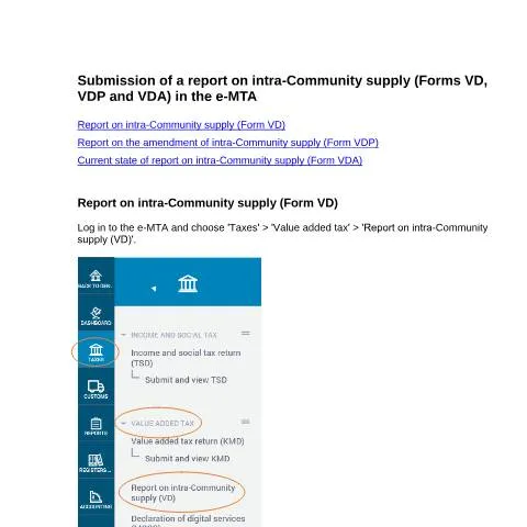 Document preview: Comprendre le rapport sur l'approvisionnement intracommunautaire en — Ettevõtted ja professionaalid (CERFA n°VD)