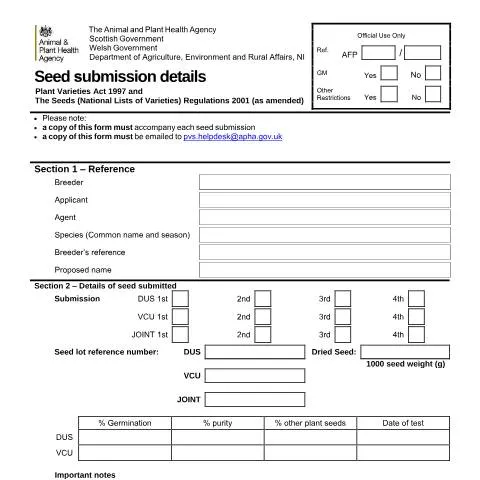 Document preview: Why Submitting Seeds to APHA is Essential for Breeders — Government & admin