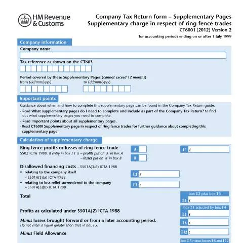 Document preview: Essential Guide to CT600I for Oil and Gas Businesses — Taxes