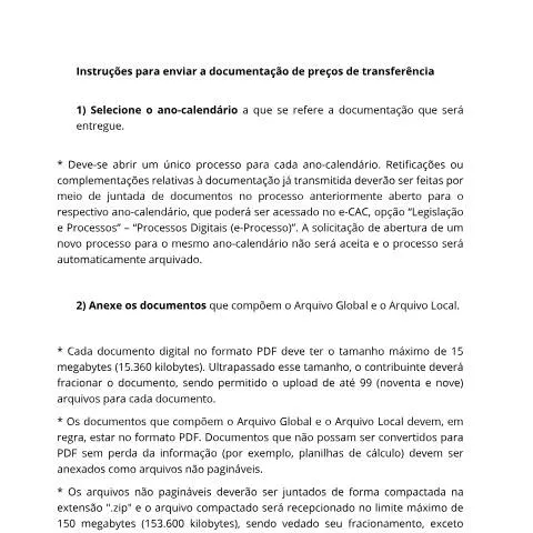 Pré-visualização do documento Entenda o Processo de Entrega da Documentação de Preços de — Impostos
