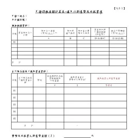 Document preview: 掌握個人退稅金額計算表的填寫要點 — Taxes (CERFA n°個人退稅金額計算表(以新臺幣完成投資))
