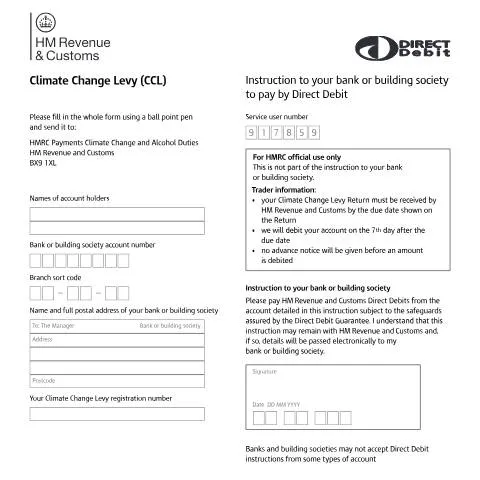 Document preview: Understanding Direct Debit for Climate Change Levy Payments — Taxes
