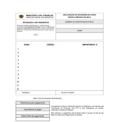 Pré-visualização do documento Importância da Declaração de Retenções na Fonte em Portugal — Impostos