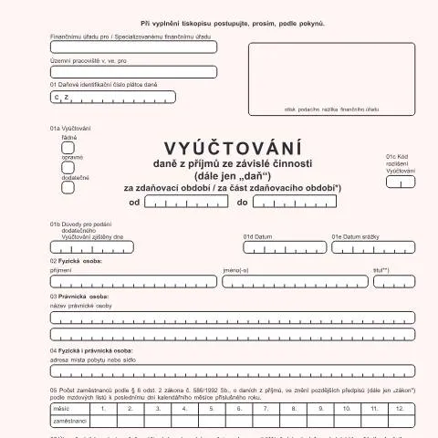 Document preview: Klíčové informace o vyúčtování daně z příjmů FO — Daně a fiskální záležitosti (CERFA n°25 5459)