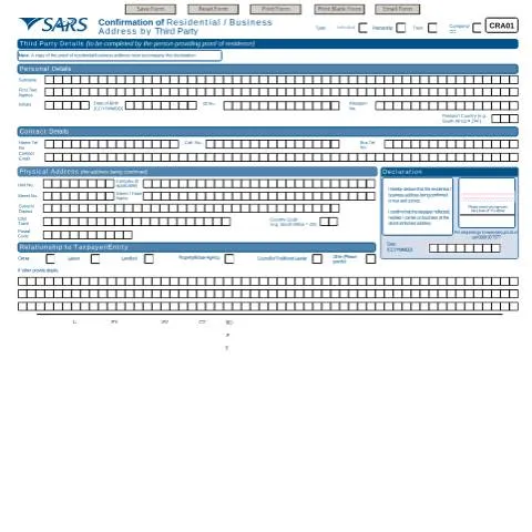 Document preview: Your Guide to Completing the CRA01 Address Confirmation Form — Government & admin (CERFA n°CRA01)