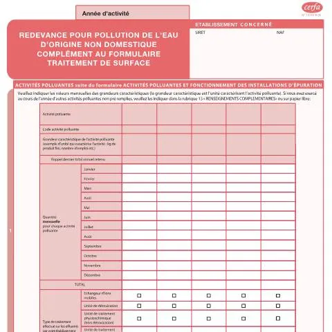 Aperçu du document Déclaration des rejets polluants en traitement de surface — Démarches administratives (CERFA n°13730*05)