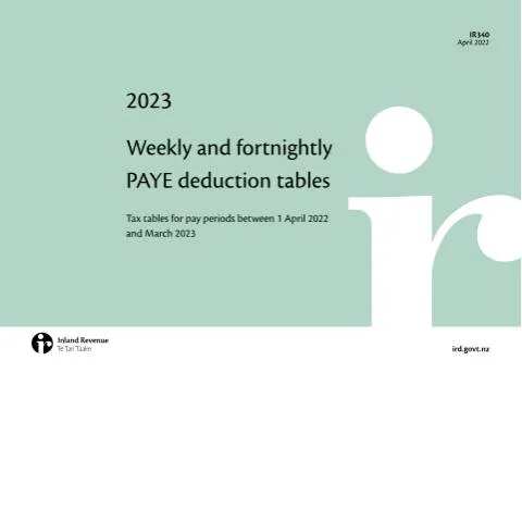 Document preview: A Comprehensive Guide to IR340 PAYE Deduction Tables — Taxes (CERFA n°IR340)