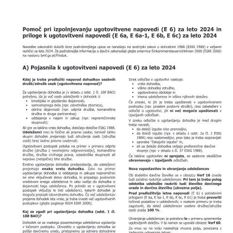 Dokumentvorschau: Hilfestellung zur E6-Erl-SI Einkommensteuererklärung 2024 — Steuern (CERFA n°E6-Erl-SI)