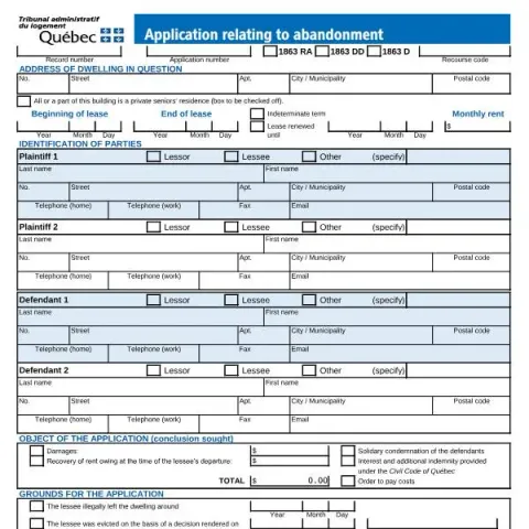 Document preview: Understanding the Application for Abandonment at the Tribunal — Housing (TAL-066A-E)