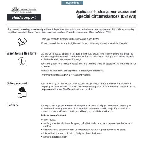 Document preview: Understanding the CS1970 Application for Financial Adjustments — Government & admin (CERFA n°CS1970)