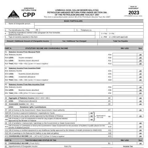 Document preview: Pengenalan kepada Borang ARF CPP 2023 dalam Industri Petroleum — Proses pentadbiran