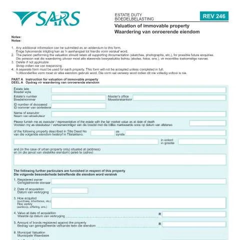 Document preview: Understanding the REV246 Form for Property Valuation — Property & real estate (CERFA n°REV246)