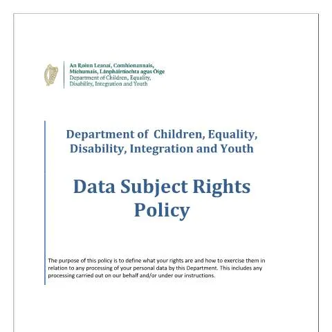 Document preview: Understanding Your Rights Under the Data Subject Rights Policy — Digital & personal data (CERFA n°AA9A)